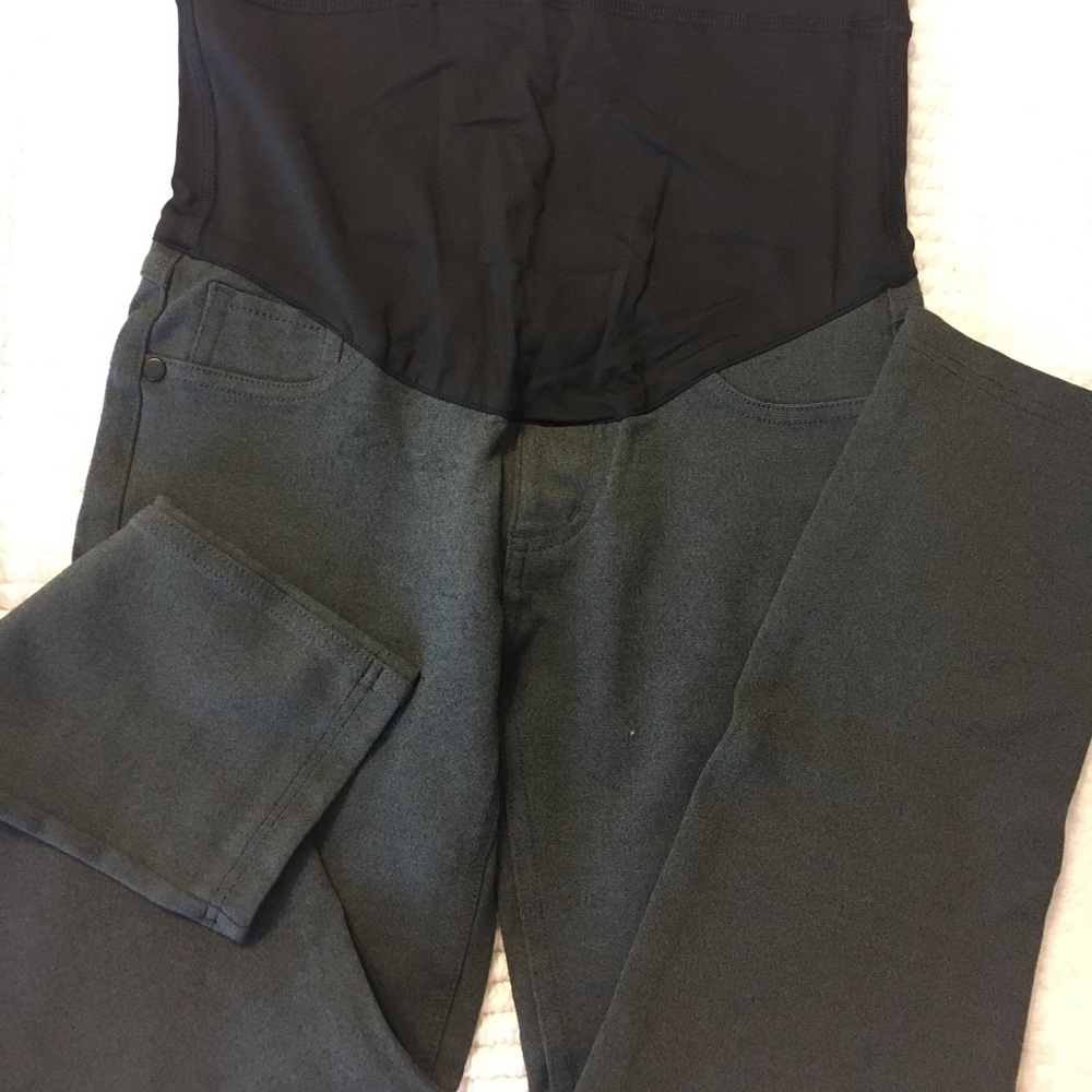 Pink Blush maternity jeggings- dark grey, small